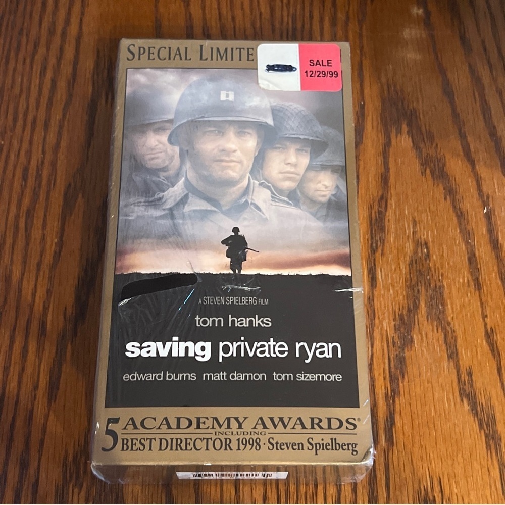 Saving Private Ryan VHS Special Limited Edition 2 Tape Set
